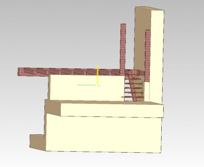 vue du bureau vers l'Ã©tage supÃ©rieur