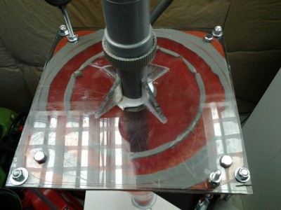 Couvercle superieur en plexiglas