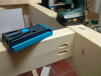 Fixation des renforts avec mon systÃ¨me Wolfcraft