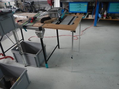 table scie/toupille