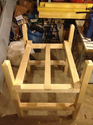 renfort central en place et disposition des suivants