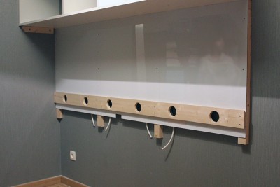 Alupanel posÃ©, passage des cables