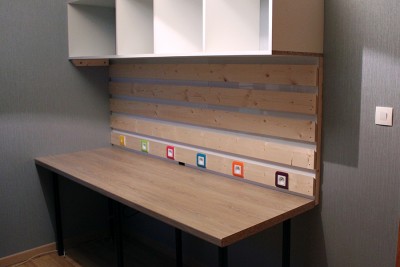Mise en place des french cleat, du plan de travail (60â‚¬ de mÃ©moire), pattes Ikea Ã  3â‚¬ piÃ¨ce, la centrale a Ã©tÃ© Ã´tÃ©e par la suite (pas utile et un peu gÃªnante)