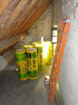 Le fond du grenier, avant les travaux.