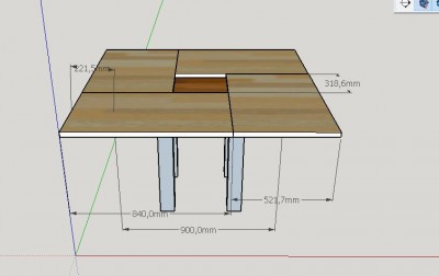 vue dessous avec planche multiplexe