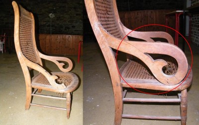 accoudoir Ã  recoller comme posÃ© sur la photo?