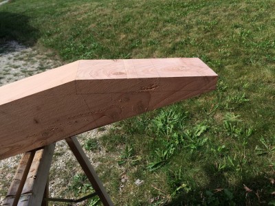 et on fait les coupes, en faisant attention de dÃ©caler de la valeur de la lame pour celle du haut...