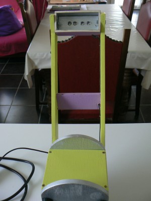 Le haut de la lampe avec les 4 LED