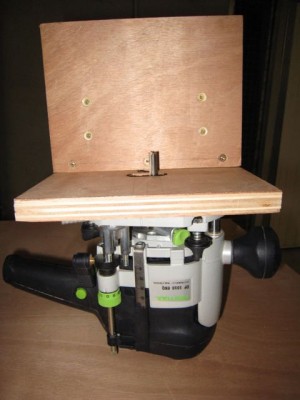 Hauteur Fraisage avec gabarit epaisseur 18mm