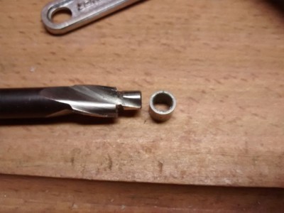 bague de 6/8 sur le pilote de la fraise