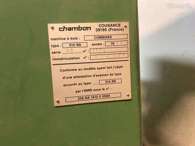 Plaque Chambon RD 310