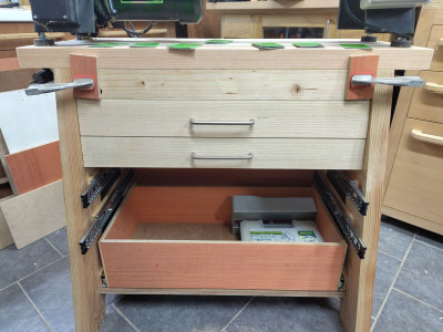 Façades en cours de pose