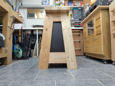 Meuble terminé, vu de côté