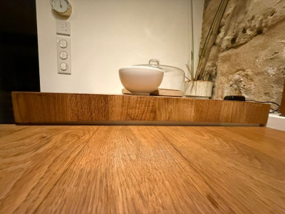 Vue de côté avec le tuilage très visible