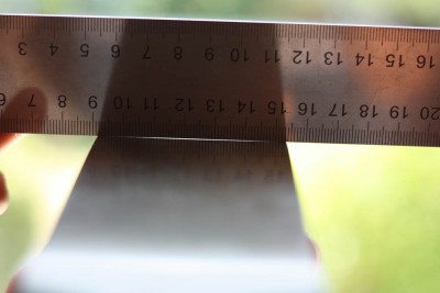 Le petit dÃ©faut entre les deux voiles au niveau de la lumiÃ¨re