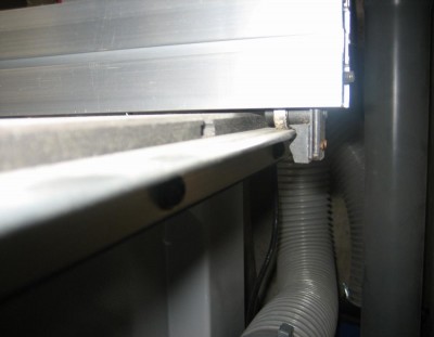 roulement arriere sur corniere alu pour la translation